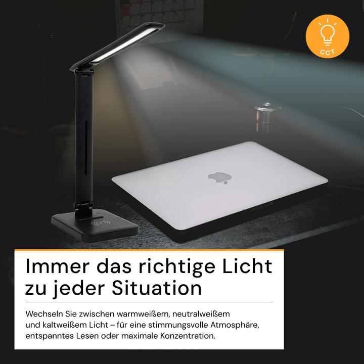 Immagine prodotto Enovalite Lampada da tavolo a LED con stazione di ricarica induttiva (250 lm)