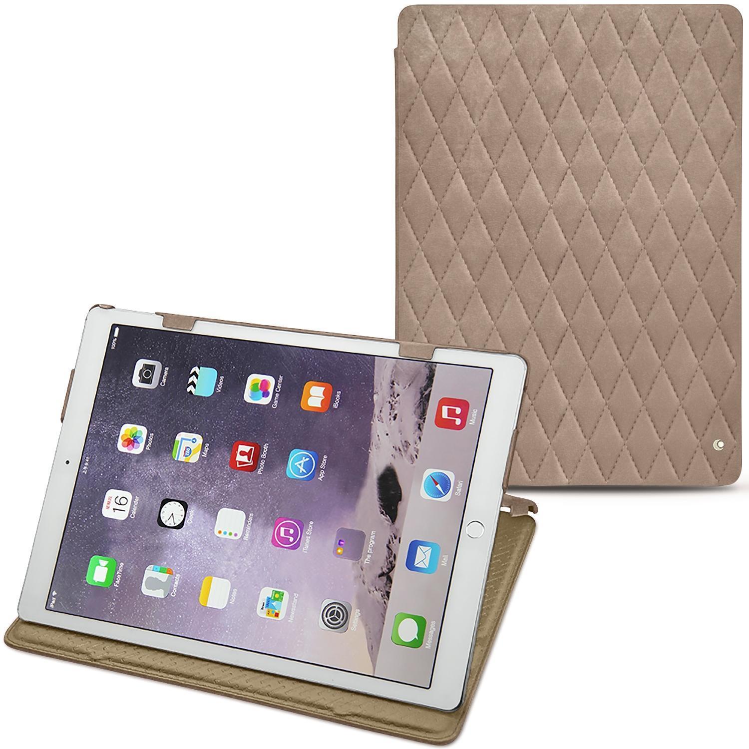 Noreve Lederschutzhülle horizontal (iPad Pro 12.9), Tablet Hülle, Beige