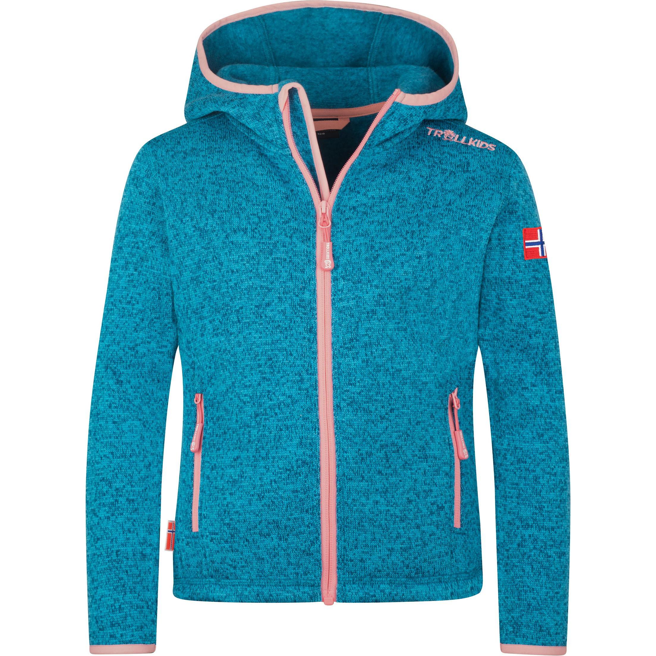 Trollkids, Unisex, Jacke, Girl's Jondalen Jacket XT (176), Türkis, 176