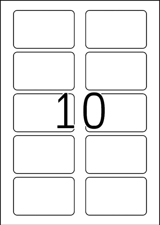 Actual product image Herma A4 removable name labels