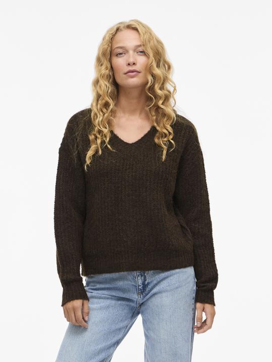 Image du produit Vila VILAMPE V-Ausschnitt Strickpullover (XS)