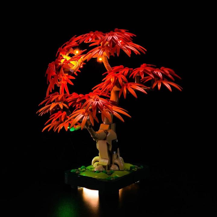 BrickBling LED Licht Set für LEGO Japanischer Roter Ahorn - Bonsai-Baum (10348)
