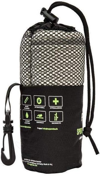 Pandoo Bamboo towel, S - 80 x 40cm, grey (80 x 40 cm)