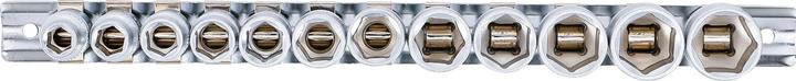 Produktbild BGS Steckschlüssel-Einsatz-Satz, Sechskant | Antrieb Innenvierkant 10 mm (3/8") | SW 8 - 19 mm | 12-tlg. (3/8")