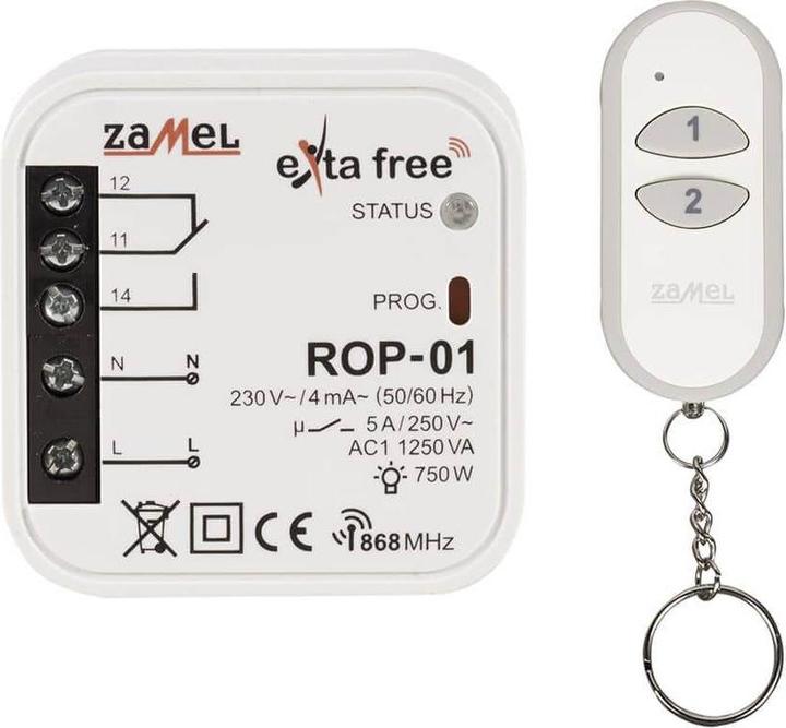 Produktbild Zamel Wireless Steuerungsset 2-Kanal Fernsteuerung + 1-Kanal Funkempfänger RZB-05