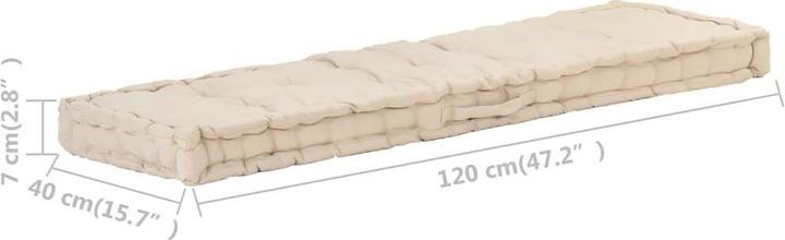 Immagine prodotto VidaXL Copridivano in pallet (120 x 40 x 7 cm)