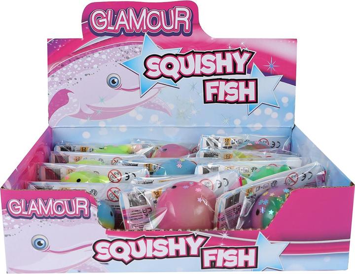 Image du produit Hippo Glamour Squishy Baleine avec paillettes (modèle aléatoire) (6 cm)