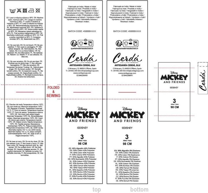 Produktbild Minnie Mouse Bekleidungs-Set Grau (104)