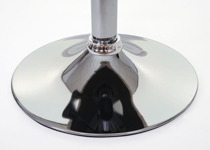 Actual product image Swisshandel24 2x Stool, seat stool make-up stool, height adjustable Ø 35cm imitation leather, black