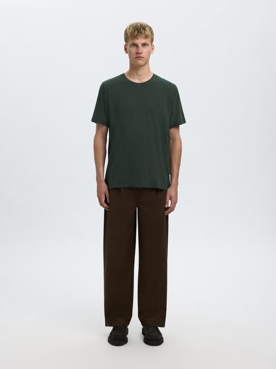 Actual product image Selected Homme Slhaspen Slub Ss O-Neck Tee Noos (M)