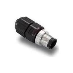 Moxa Connettore M12 a saldare, maschio a 4 pin, codifica D, grado di protezione IP68, Cavo + Spina elettrica