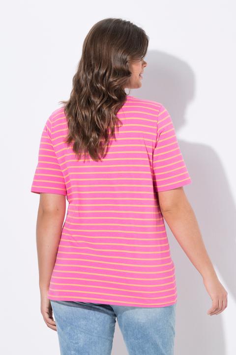 Image du produit Laurasøn T shirt rayé à col rond et manches 1/2 (42)