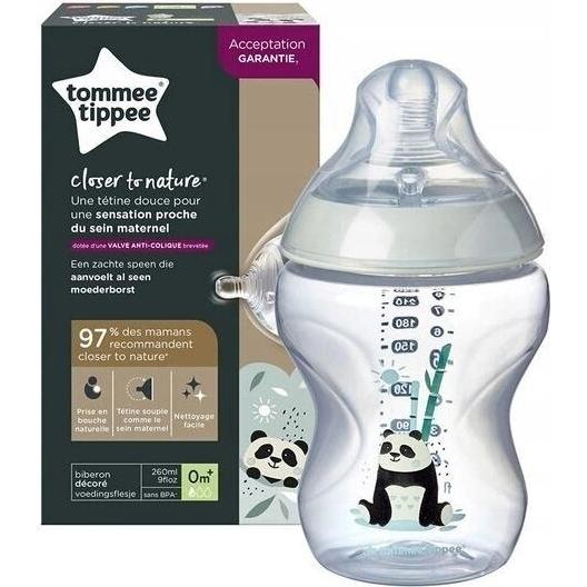 Tommee Tippee, Biberon, C2N Ragazza più vicina alla natura (260 ml)