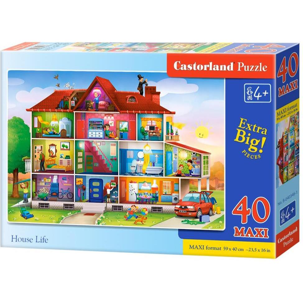Castorland House Life, Puzzle 40 Teile (40 Teile)