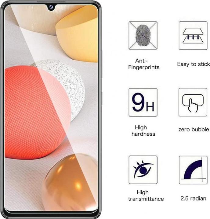 Produktbild Screenguard Samsung Galaxy A42 5G Panzerglas Schutzfolie Case Friendly Design (1 Stück, Samsung Galaxy A42 5G)
