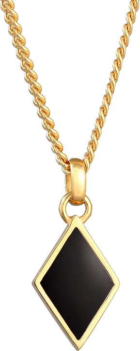 Produktbild Kuzzoi Halskette Raute Emaille Geo Style 925 Silber (925er Sterling Silber, Emaille, 55 cm)