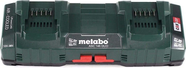 Actual product image Metabo Basic set with 2x battery LIHD 5,5Ah + ASC 145 DUO double charger (18 V)