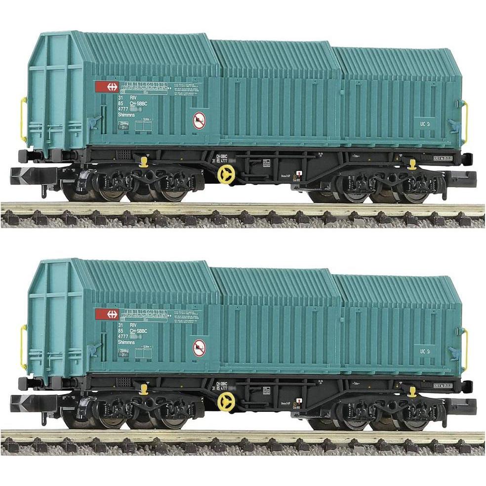 Fleischmann N Fl 2er-Set Teleskophaubenwagen, Sbb D (Spur N)