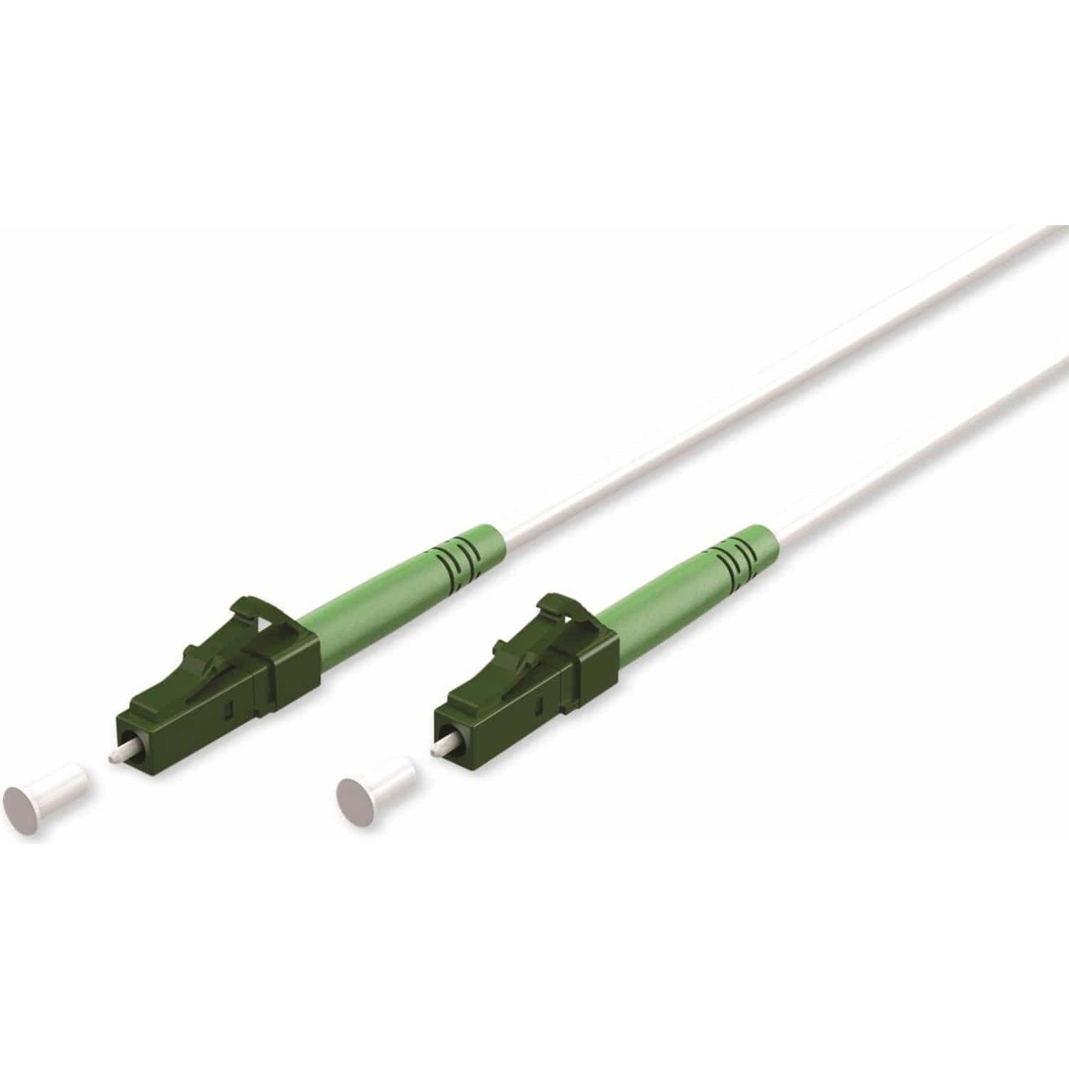 Goobay Glasfaserkabel FTTH, Singlemode OS2 White, weiss Simplex, 15 m (S/UTP, 15 m), Netzwerkkabel