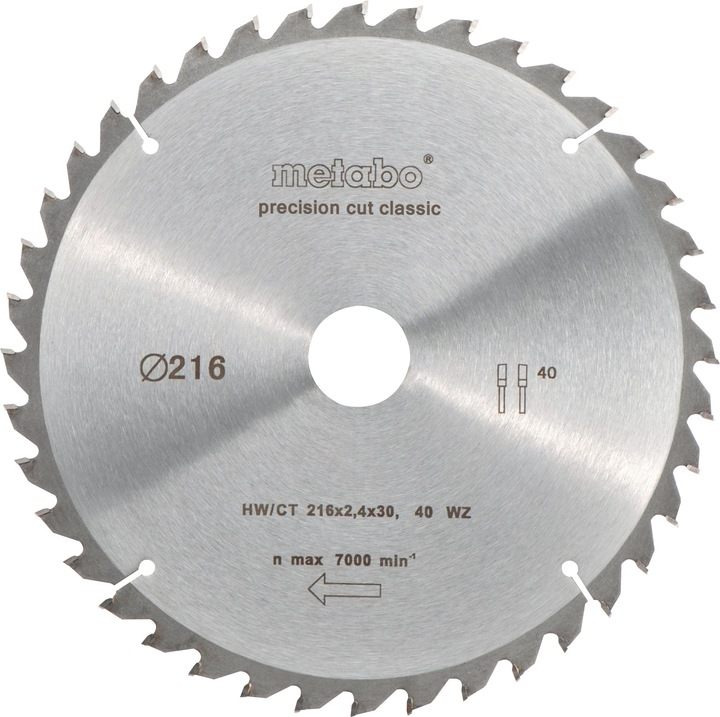 Image du produit Metabo lame de scie circulaire HW/CT