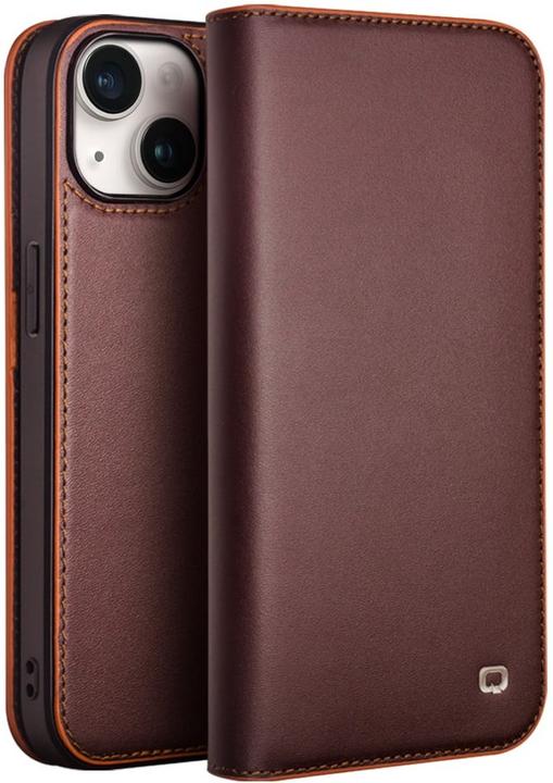 Immagine prodotto QiAlino Coperchio Flip Marrone scuro opaco (Apple iPhone 15)