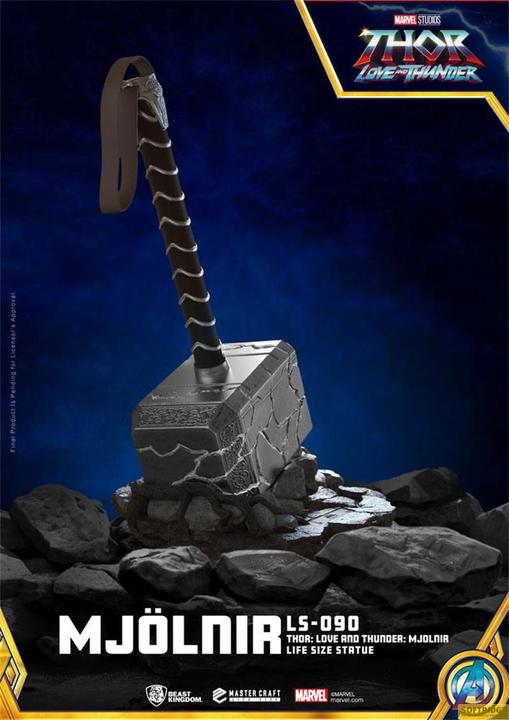 Image du produit Beast Kingdom Marvel - LS-090 - Thor : Love and Thunder - Mjolnir Statue Taille Réelle