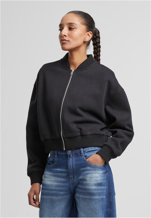 Produktbild Urban Classics Ladies Short Sweat Zip Jacket black S (S)