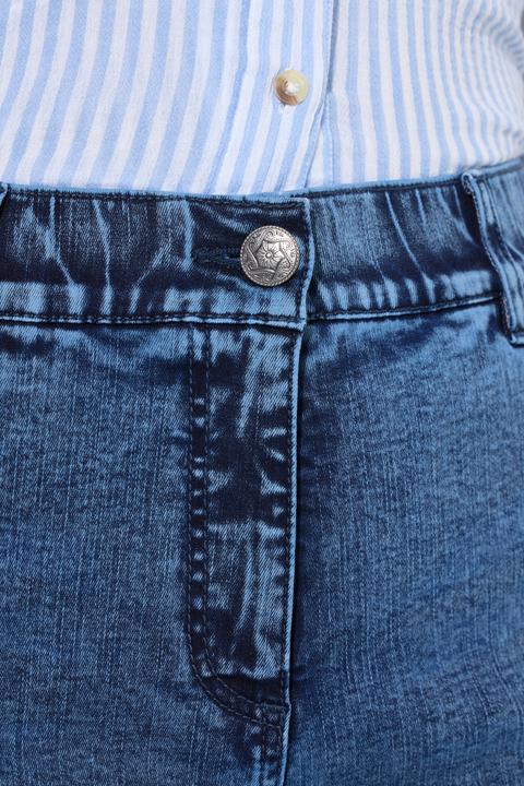 Produktbild Ulla Popken Jeans Sarah, Fransen, schmales Bein, recycelt (58)
