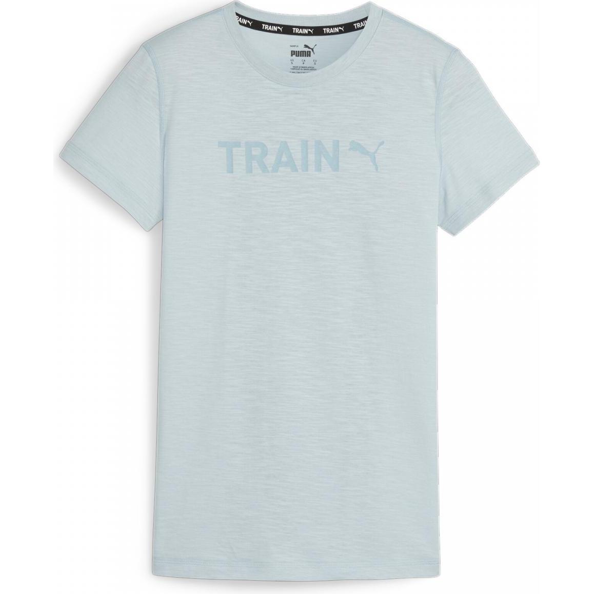 Puma, Damen, Sportshirt, Women'S Graphic Tee Train (XS), Schwarz, XS