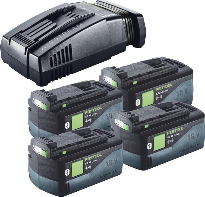 Actual product image Festool Energy set 4x BP 18 Li 5.0 ASI EU battery pack 18 V 5.0 Ah ( 4x 577660 ) + SCA 16 (18 V)