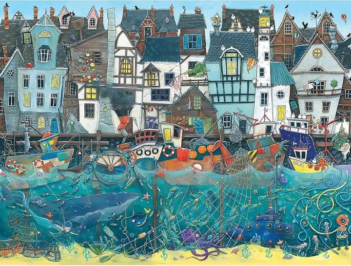 Produktbild Ravensburger Habour of Wonders: Bustling Fantasy Port (1500 Teile)