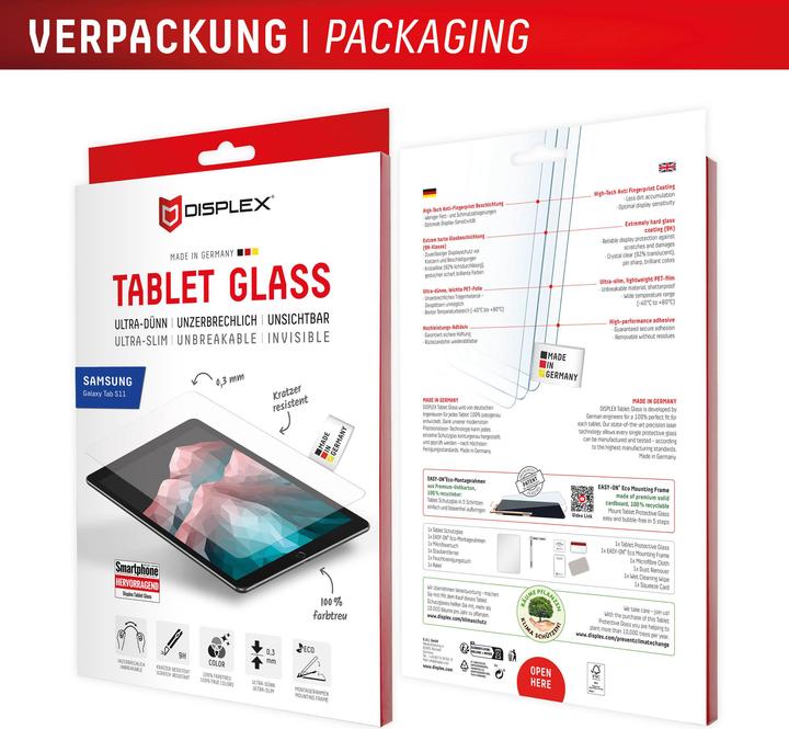 Produktbild Displex Tablet Glass Samsung Ga (1 Stück, Galaxy Tab S11)