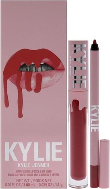 Kylie Jenner Kylie Cosmetics Matte Lip Kit 500 Kristen for Women 0.10oz Matte Liquid (500 Kristen)