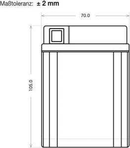 Actual product image Panther Batterien Motorradbatterie YTZ7-S GEL 12V 6Ah (6 Ah)