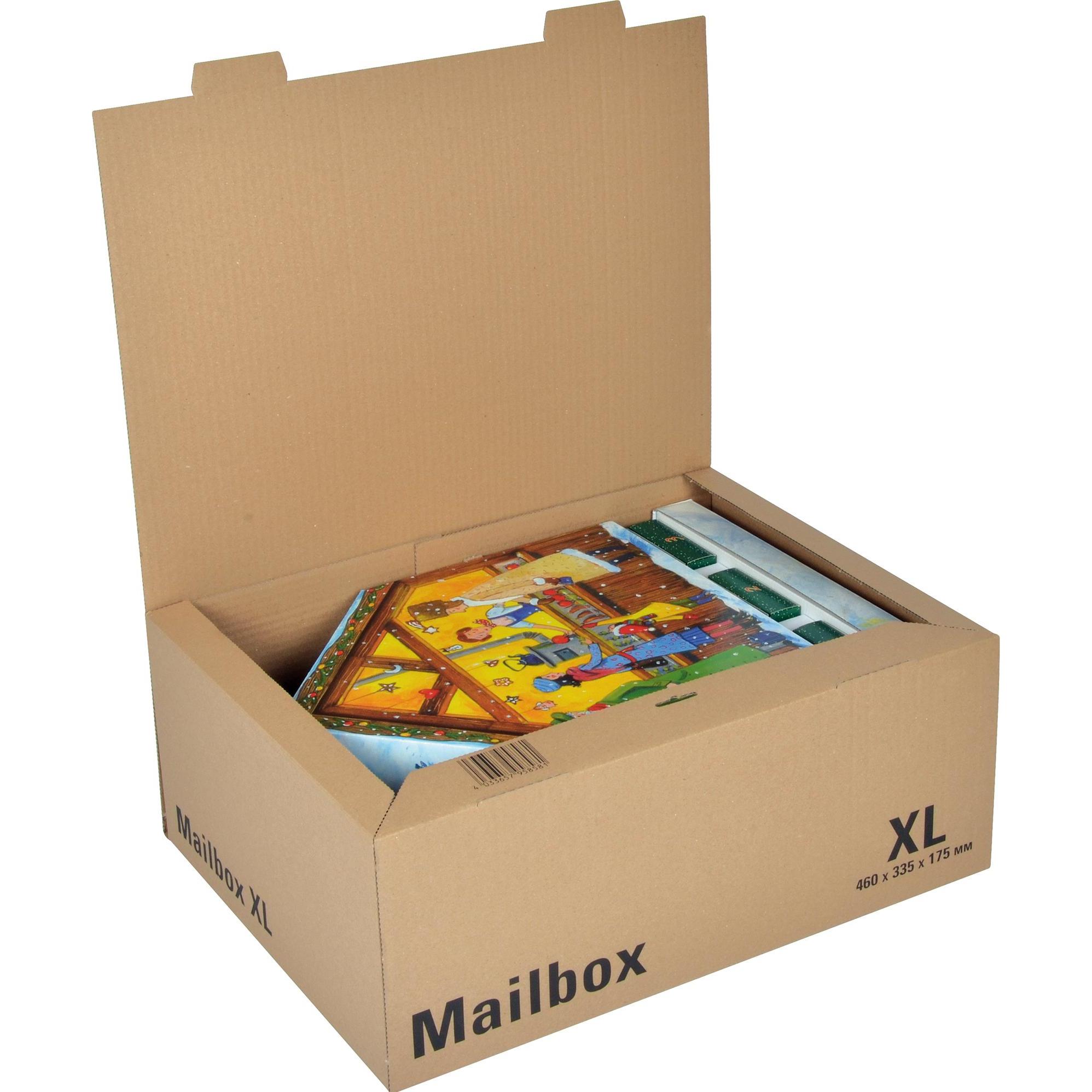 Colompac Versandkarton Mailbox Typbezeichnung: XL Innenmasse: 46 x 17,5 x 33,5 cm (B x H x (1 Stk., 46 x 46 x 17.50 cm) (CP098.05)
