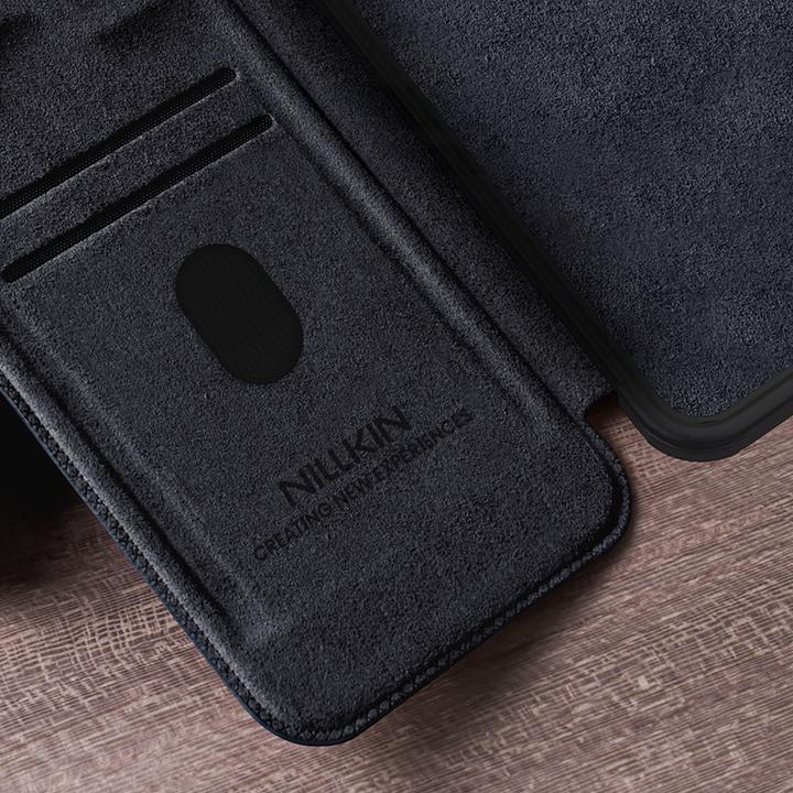 Image du produit Nillkin Etui Qin Pro na Samsung Galaxy S25+ z klapkÄ i osÅonÄ aparatu - czarne (Samsung Galaxy S25+)