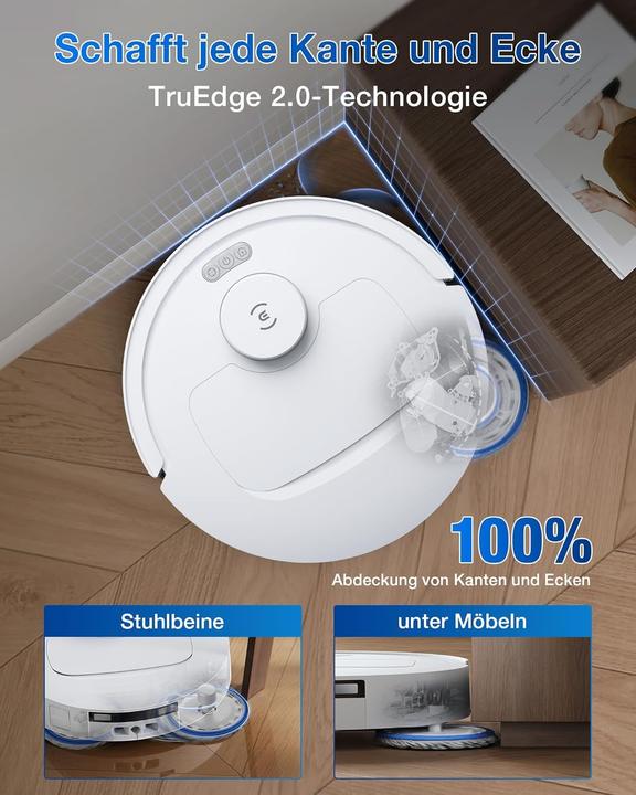 Produktbild Ecovacs Robotstvsuger Deebot T30C - White (20000 Pa, Wischpads (rotierend))