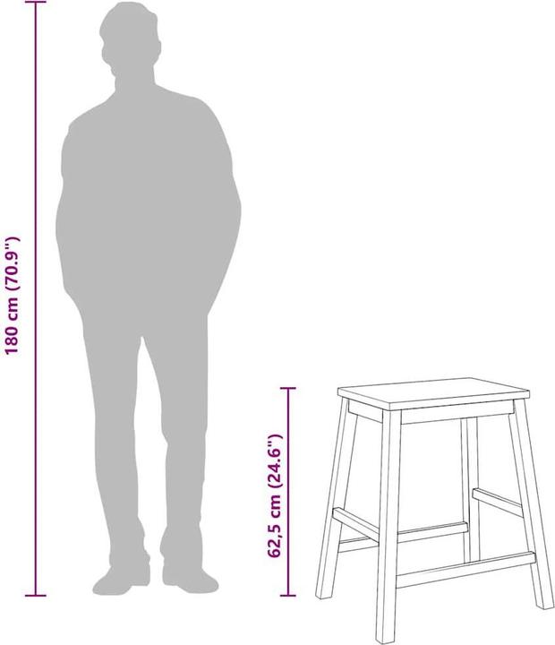 Produktbild vidaXL Barstuhl
