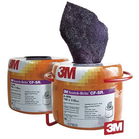 Magni, Schleifmittel, Scotch-Brite reinigen und Finish Rolle, 150 mm x 115 mm, violett, 1