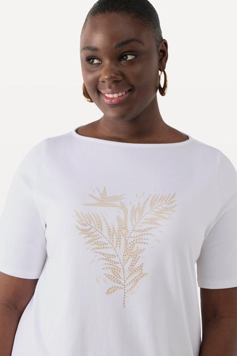 Produktbild Ulla Popken T-Shirt, Pima Cotton, Farn, U-Boot-Ausschnitt, Halbarm (42, 44)