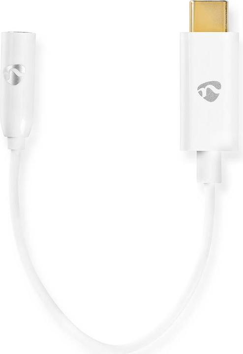 Produktbild Nedis USB-C Stecker -> Klinkenbuchse 3.5mm Länge=15cm, weiss, Blister (3.5mm Klinke, USB-C)