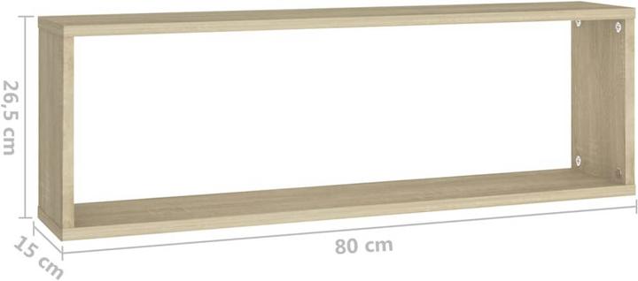 Immagine prodotto vidaXL Wandregal (80 x 15 x 26.50 cm)