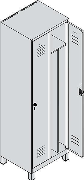 Actual product image C+P Classic PLUS locker (60 cm, 195 cm)