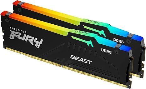 Immagine prodotto Kingston Bestia della furia (2 x 32GB, 6000 MHz, RAM DDR5, DIMM)