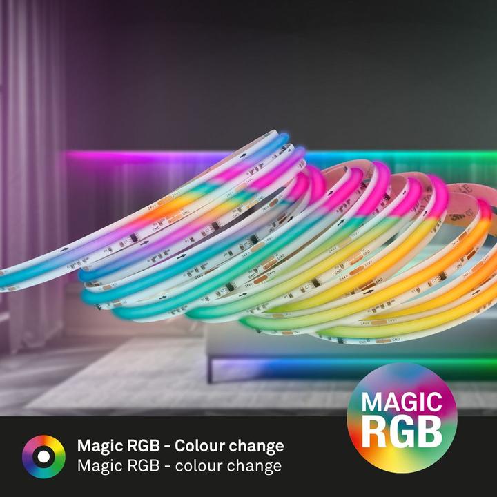 Actual product image Briloner COB-LED RGB IC stripe, 3m, 1,440xLED/m (RGB, 300 cm, Indoor)