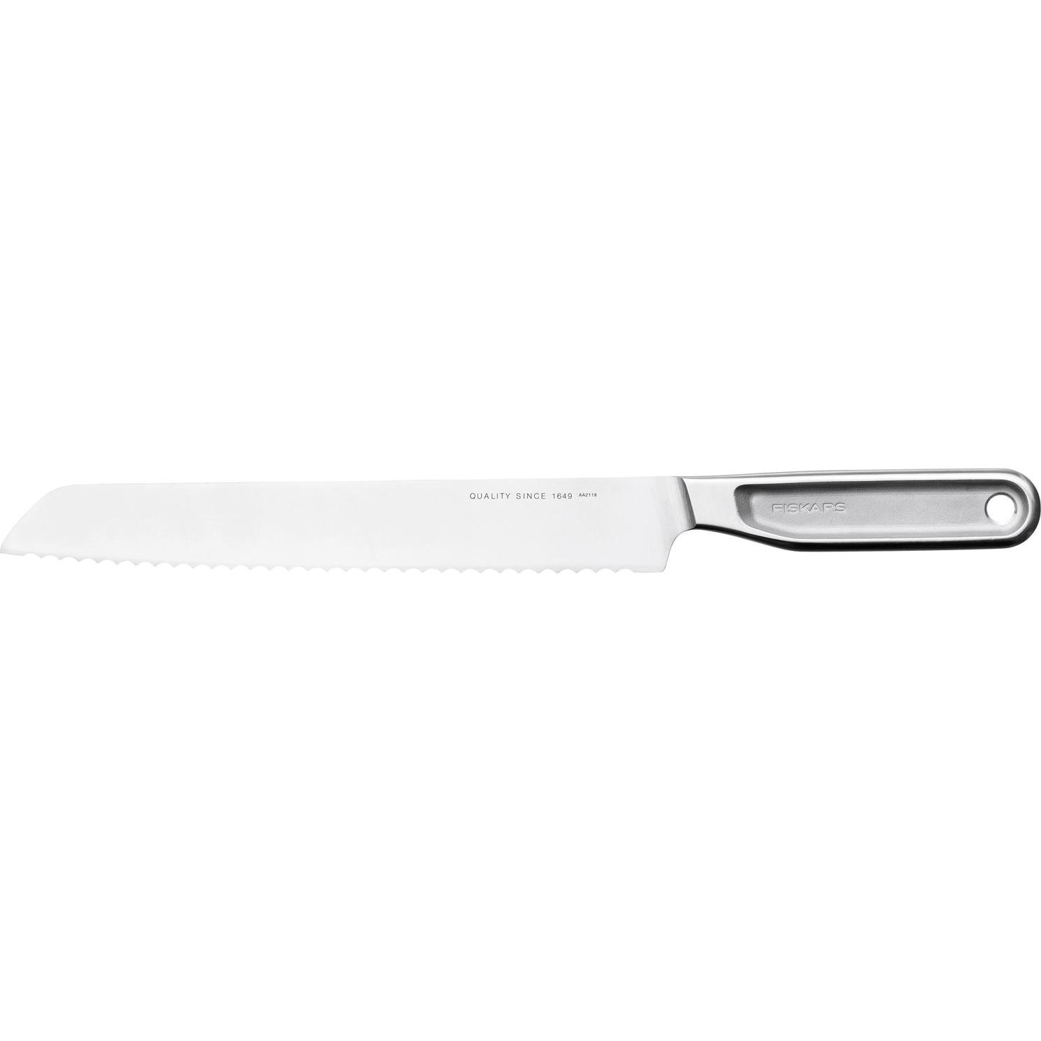 Fiskars All Steel Brotmesser, 22cm, Küchenmesser, Silber