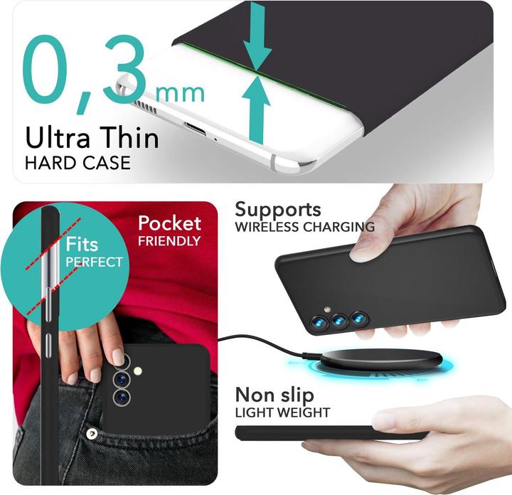 Actual product image Nalia Extremely Thin 0.3mm Matt Hardcase (Samsung Galaxy S24)