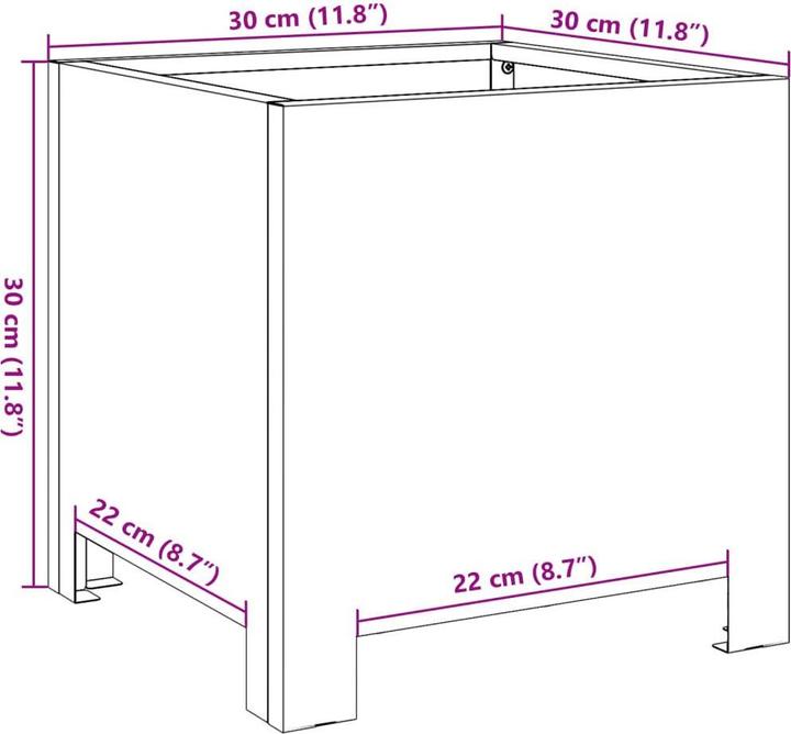 Actual product image vidaXL Pflanzkübel