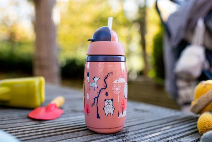 Actual product image Tommee Tippee drinker - thermos with straw INSULATED STRAW 266ml, 12m+, pink, 447825 (0.27 l)