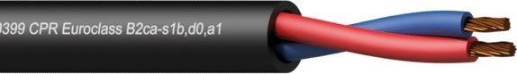 Immagine prodotto Procab Cavo CLS225-B2CA/3 Cavo per altoparlanti - 2 x 2,5 mm2 - 13 AWG - EN50399 CPR Euroclass B2ca-s1b (300 m, 5 mm².)